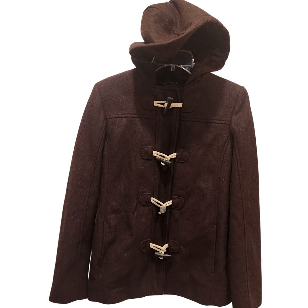 Merona Wool Hooded Coat Women's‎ Small - Picture 3 of 7